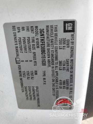 3GNTKFE38BG151638 2011 CHEVROLET AVALANCHE photo no. 12