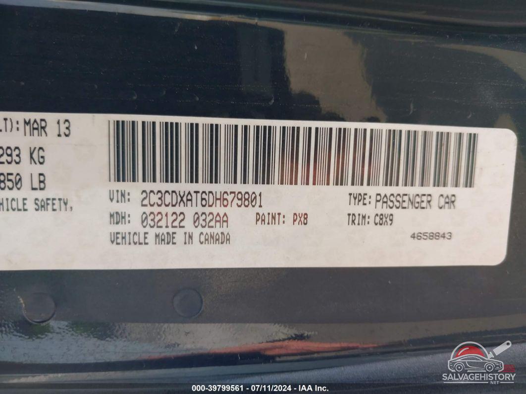 2C3CDXAT6DH679801 2013 DODGE CHARGER photo no. 9