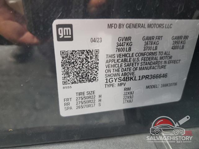 1GYS4BKL1PR366646 2023 CADILLAC ESCALADE photo no. 12