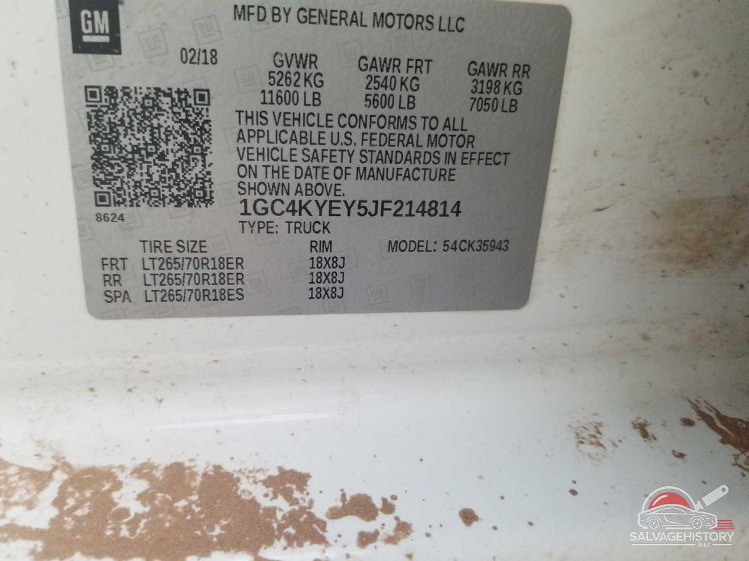 1GC4KYEY5JF214814 2018 CHEVROLET SILVERADO 3500HD photo no. 3
