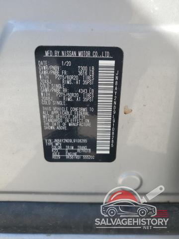JN8AY2ND9L9108285 2020 NISSAN ARMADA photo no. 13