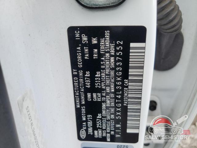 5XXGT4L36KG337552 2019 KIA OPTIMA photo no. 12