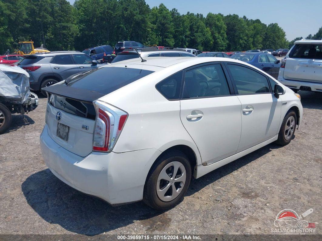 JTDKN3DU5C5424984 2012 TOYOTA PRIUS photo no. 4