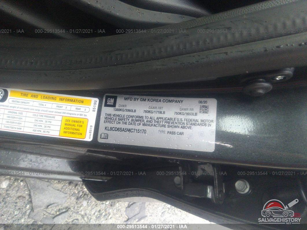 KL8CD6SA5MC715170 2021 CHEVROLET SPARK photo no. 9