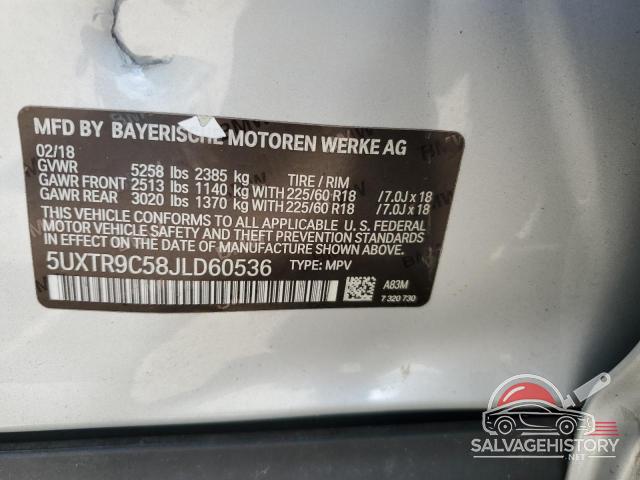 5UXTR9C58JLD60536 2018 BMW X3 photo no. 12