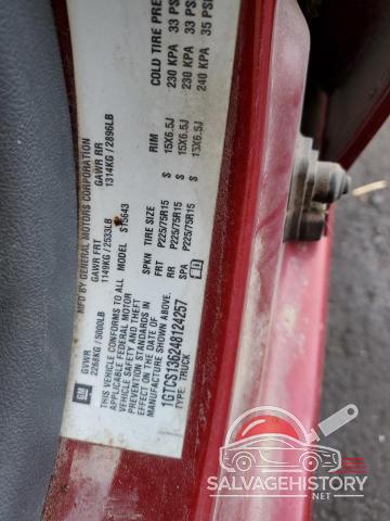 1GTCS136248124257 2004 GMC CANYON photo no. 12