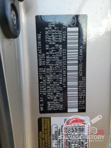 4T1BE46K37U520122 2007 TOYOTA CAMRY photo no. 13