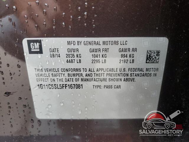 1G11C5SL5FF167081 2015 CHEVROLET MALIBU photo no. 13