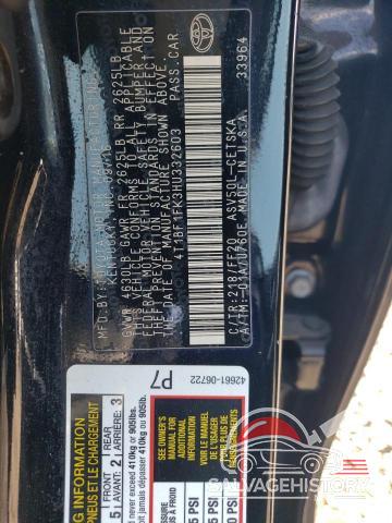 4T1BF1FK3HU332603 2017 TOYOTA CAMRY photo no. 12