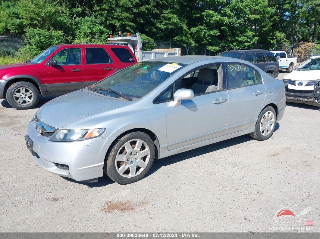 2HGFA165X9H547528 2009 HONDA CIVIC photo no. 2