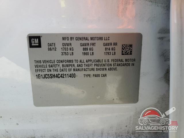1G1JC5SH4C4211400 2012 CHEVROLET SONIC photo no. 12