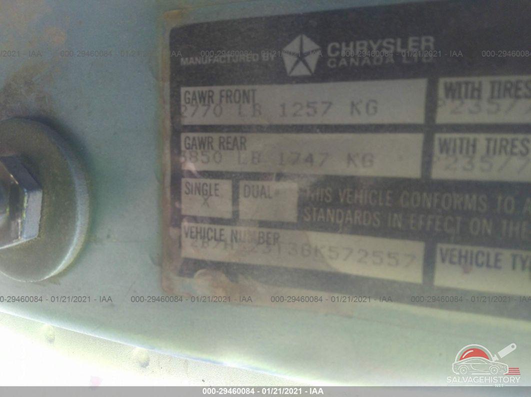 2B7HB23T3GK572557 1986 DODGE RAM VAN photo no. 9