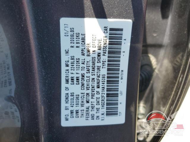 1HGCR2F31HA145085 2017 HONDA ACCORD photo no. 13