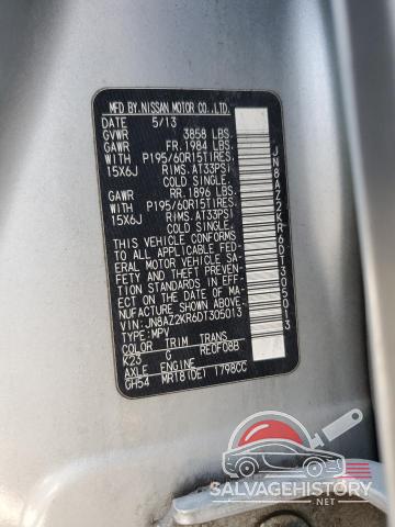 JN8AZ2KR6DT305013 2013 NISSAN CUBE photo no. 12