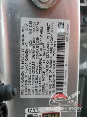 2HKRW2H57LH666684 2020 HONDA CRV photo no. 13