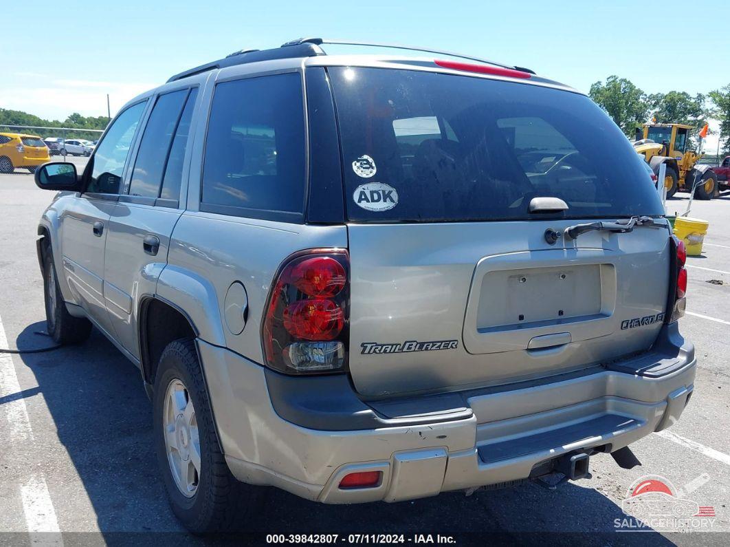 1GNDT13S022170322 2002 CHEVROLET TRAILBLAZER photo no. 3