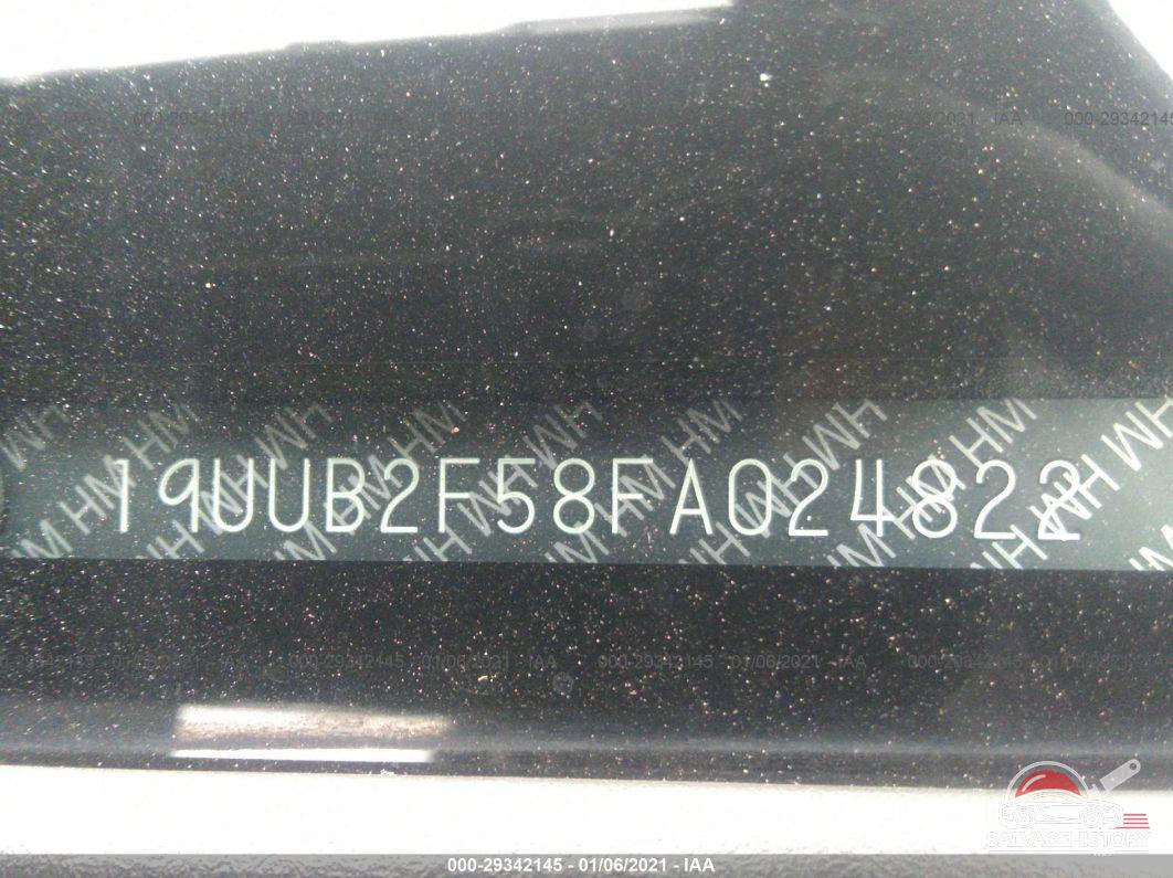 19UUB2F58FA024822 2015 ACURA TLX photo no. 9