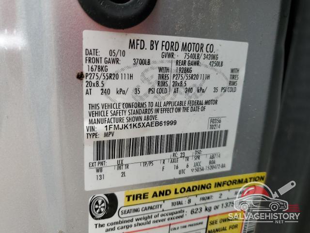 1FMJK1K5XAEB61999 2010 FORD EXPEDITION photo no. 14