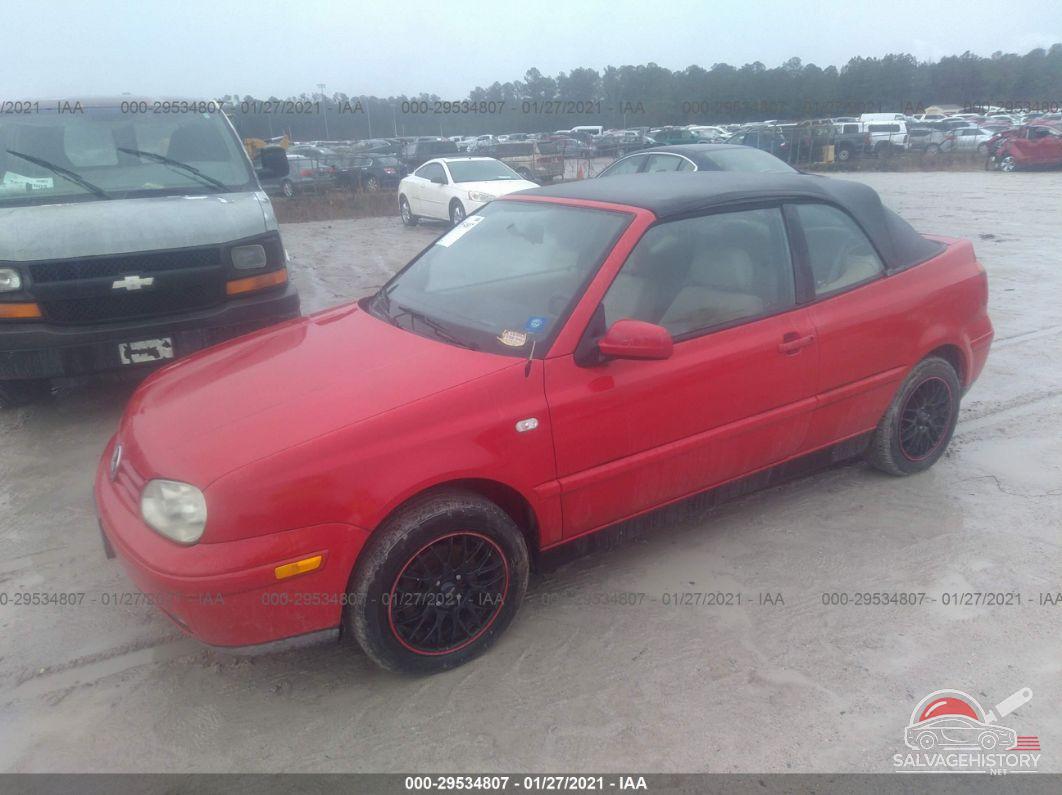 3VWBC21V21M809906 2001 VOLKSWAGEN CABRIO photo no. 2