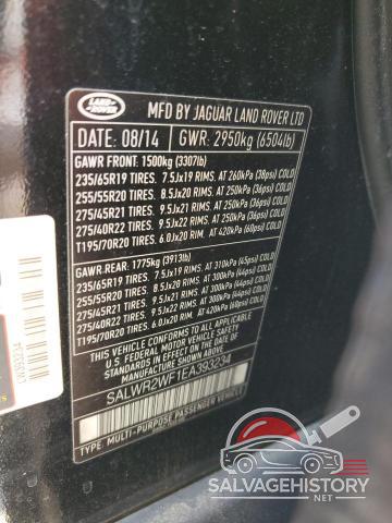 SALWR2WF1EA393234 2014 LAND ROVER RANGEROVER photo no. 13