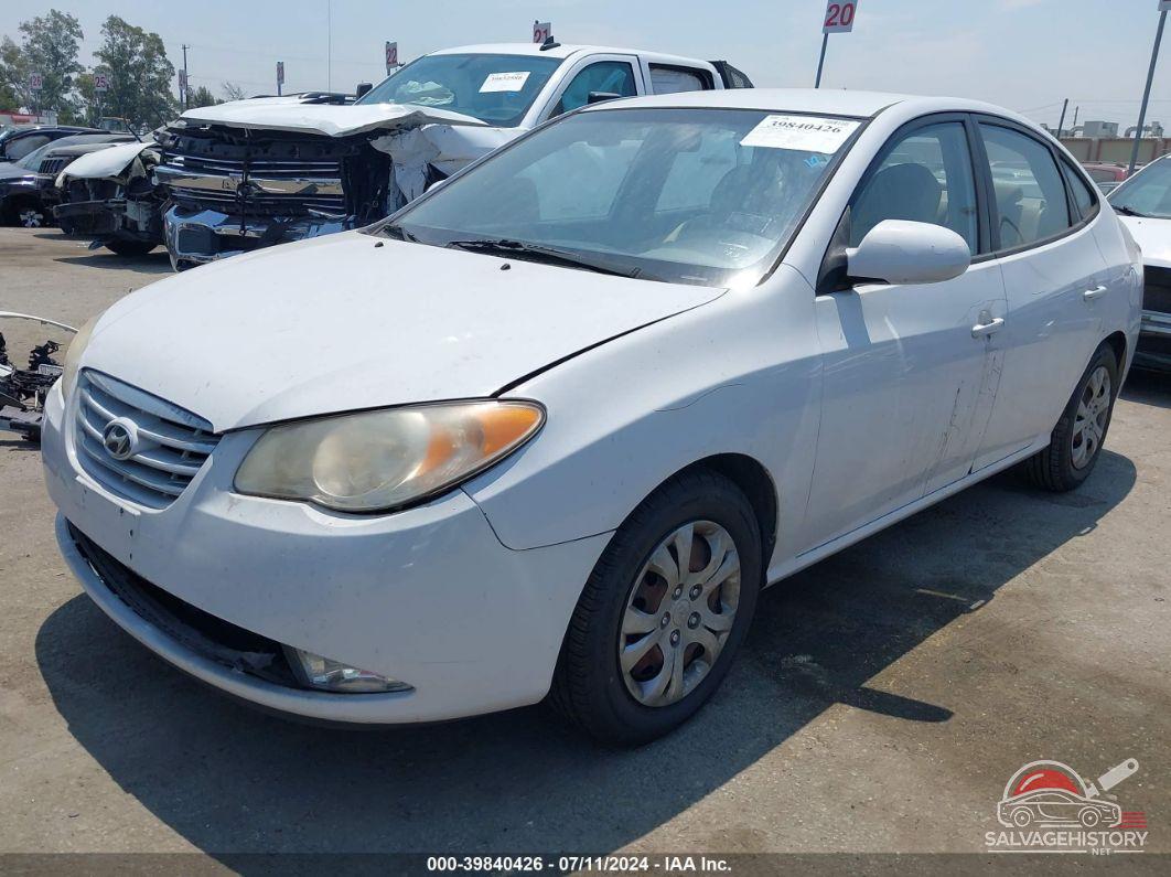 KMHDU4AD3AU964662 2010 HYUNDAI ELANTRA photo no. 2