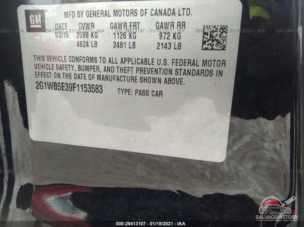 2G1WB5E39F1153583 2015 CHEVROLET IMPALA LIMITED photo no. 9