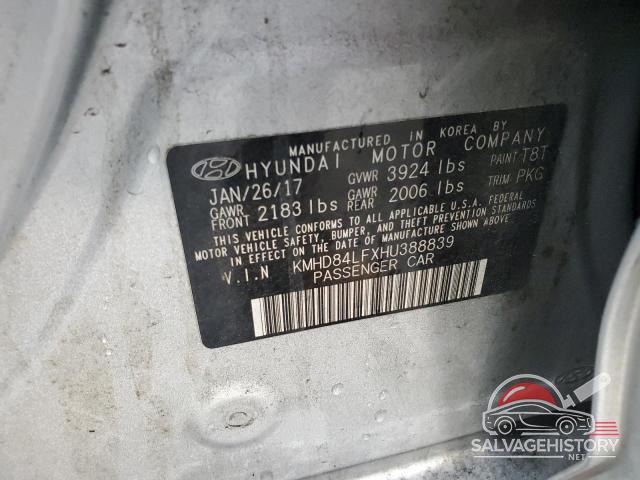KMHD84LFXHU388839 2017 HYUNDAI ELANTRA photo no. 13