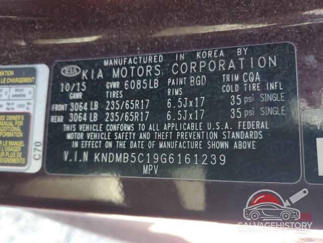 KNDMB5C19G6161239 2016 KIA All Models photo no. 13