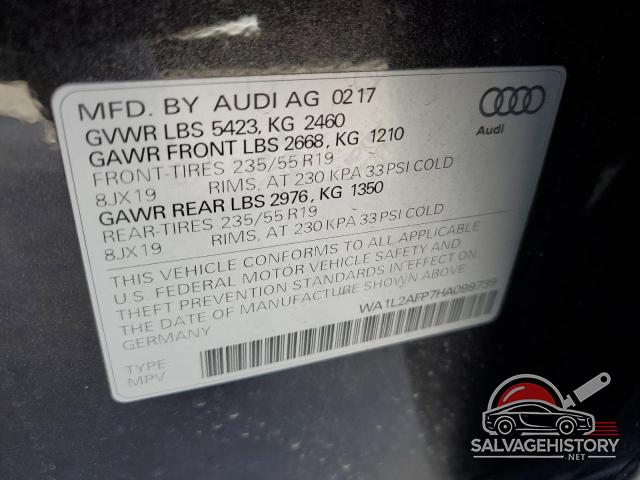 WA1L2AFP7HA099739 2017 AUDI Q5 photo no. 13