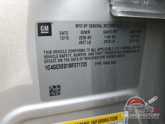 1G4GC5ED1BF271725 2011 BUICK LACROSSE photo no. 13