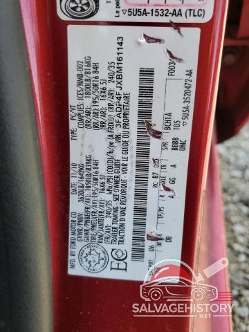 3FADP4FJXBM161143 2011 FORD FIESTA photo no. 12