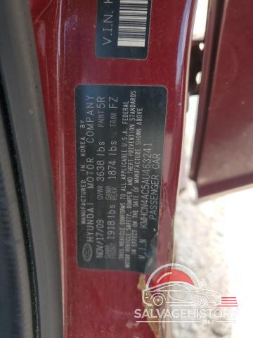 KMHCN4AC5AU463241 2010 HYUNDAI ACCENT photo no. 12