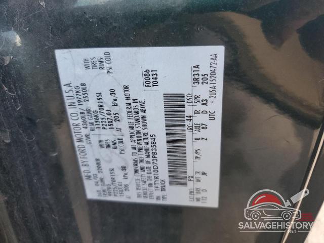 1FTYR10D73PB35845 2003 FORD RANGER photo no. 12
