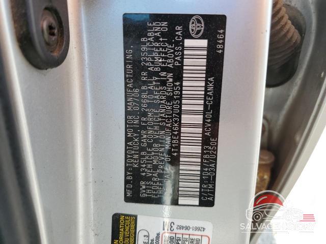 4T1BE46K37U051954 2007 TOYOTA CAMRY photo no. 12