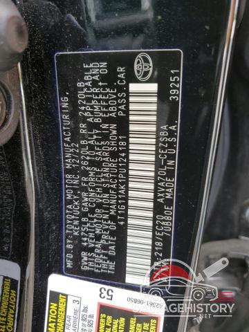 4T1G11AK1PU124181 2023 TOYOTA CAMRY photo no. 12