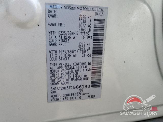 5N1AT2ML5FC866193 2015 NISSAN ROGUE photo no. 14