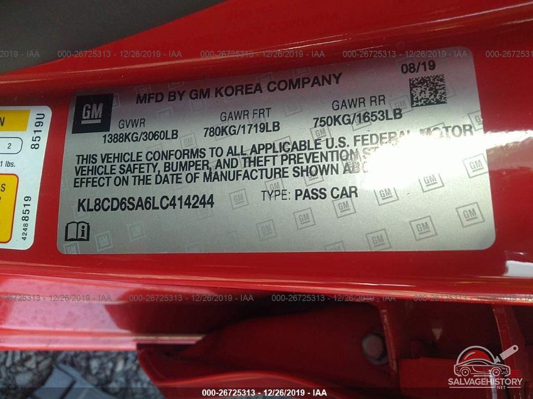 KL8CD6SA6LC414244 2020 CHEVROLET SPARK photo no. 9