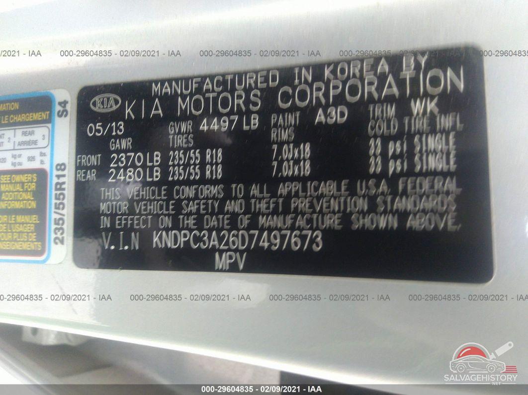 KNDPC3A26D7497673 2013 KIA SPORTAGE photo no. 9