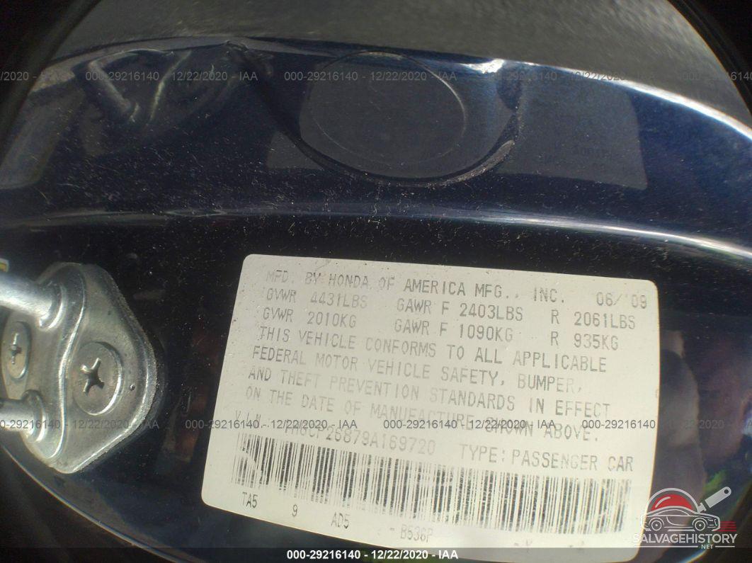 1HGCP26879A169720 2009 HONDA ACCORD SDN photo no. 9