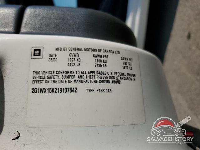 2G1WX15K219137642 2001 CHEVROLET MONTECARLO photo no. 12