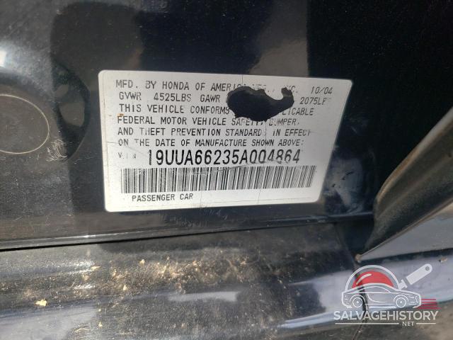 19UUA66235A004864 2005 ACURA TL photo no. 13