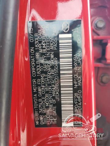 JTDKDTB32D1550449 2013 TOYOTA PRIUS photo no. 12