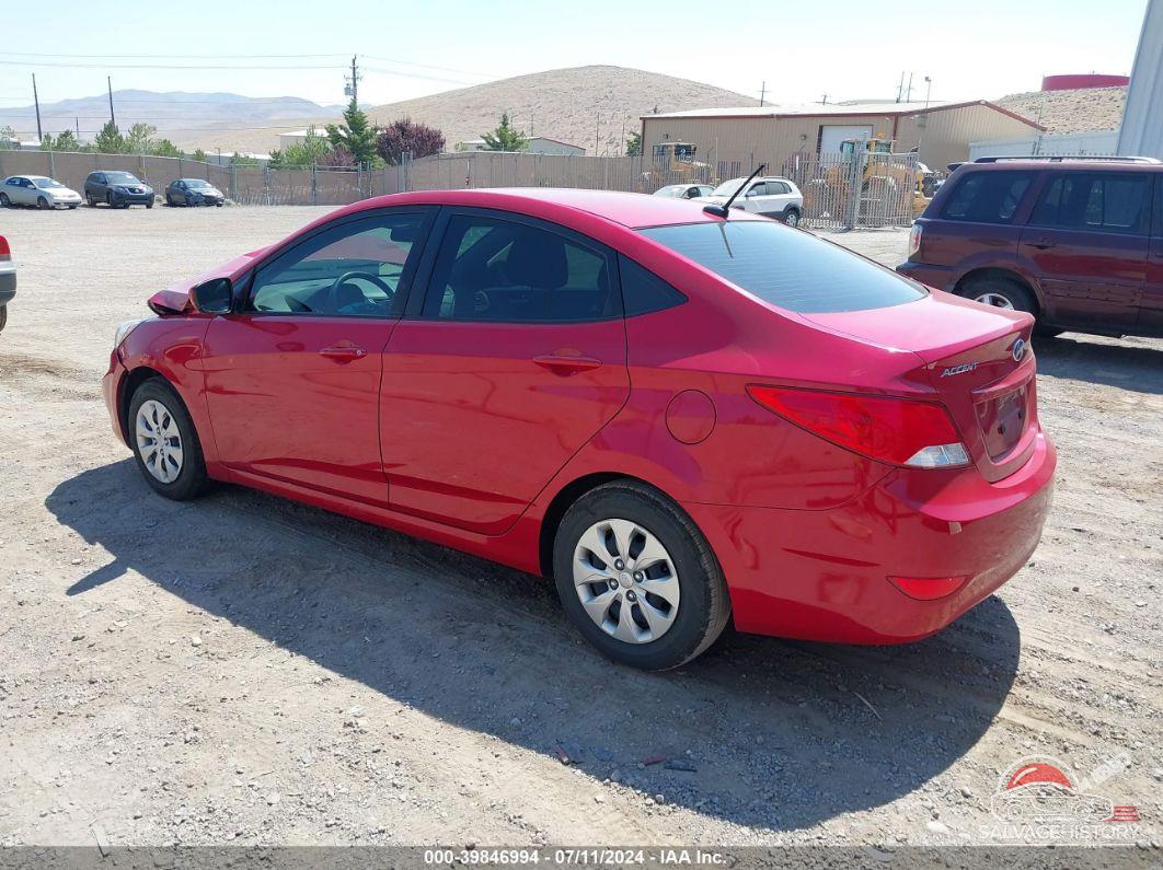 KMHCT4AEXGU145812 2016 HYUNDAI ACCENT photo no. 3