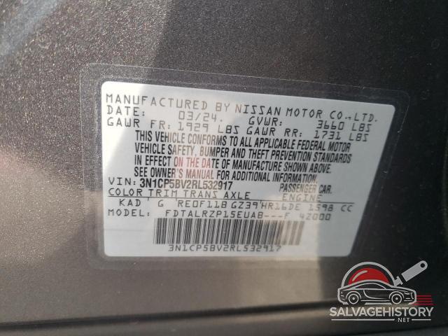 3N1CP5BV2RL532917 2024 NISSAN KICKS photo no. 12