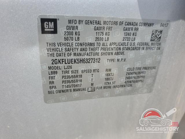 2GKFLUEK5H6327312 2017 GMC TERRAIN photo no. 13