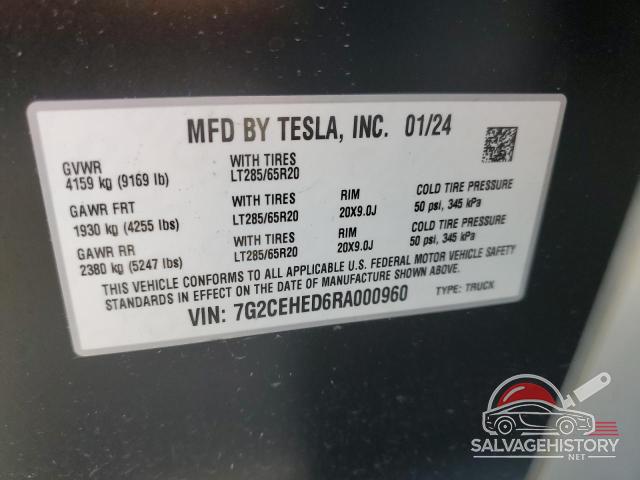 7G2CEHED6RA000960 2024 TESLA CYBERTRUCK photo no. 13