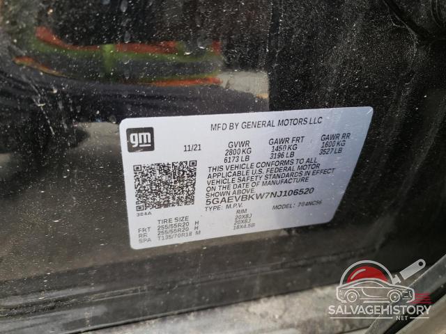 5GAEVBKW7NJ106520 2022 BUICK ENCLAVE photo no. 13