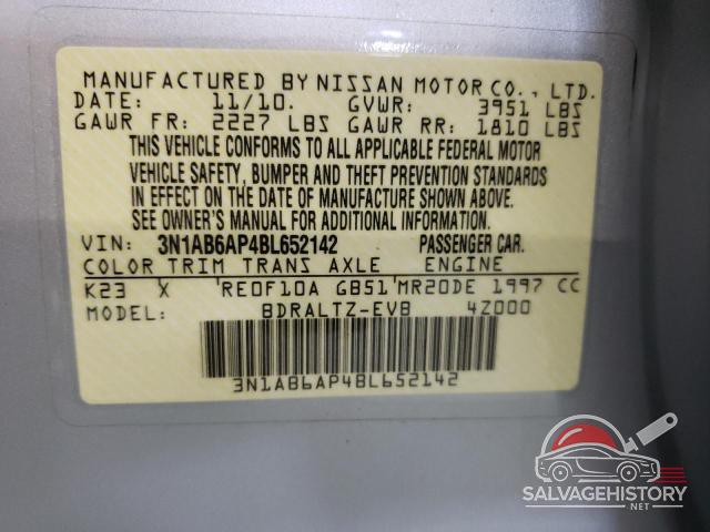 3N1AB6AP4BL652142 2011 NISSAN SENTRA photo no. 12