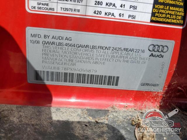 WAUHE78PX9A055879 2009 AUDI A3 photo no. 12