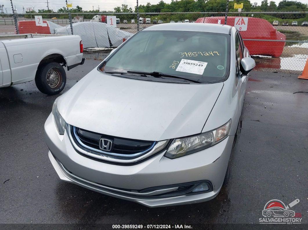 19XFB4F29DE001620 2013 HONDA CIVIC HYBRID photo no. 6
